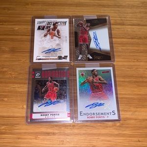 (4) 16-17 Panini Select Optic BOBBY PORTIS NBA Bulls / Bucks #ed 99 Auto - LOT 4